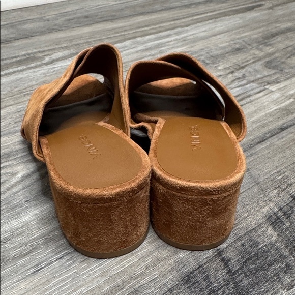 NEW Vince Karsen Italian Suede Leather Mule Sandals size 5.5 - Picture 3 of 5